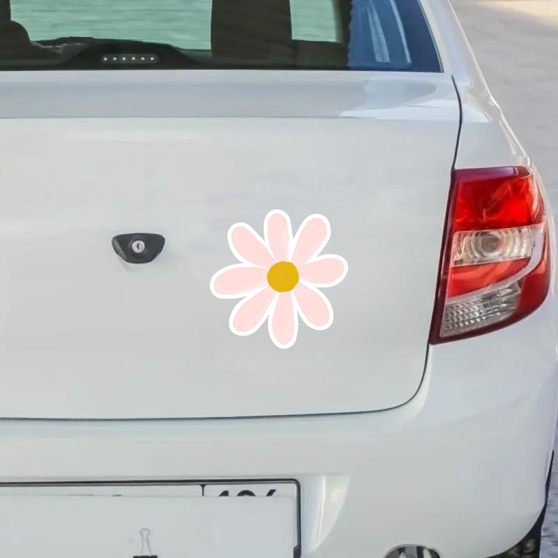 Flower Sticker Vinyl Waterproof Daisy Sticker Decal For - Temu