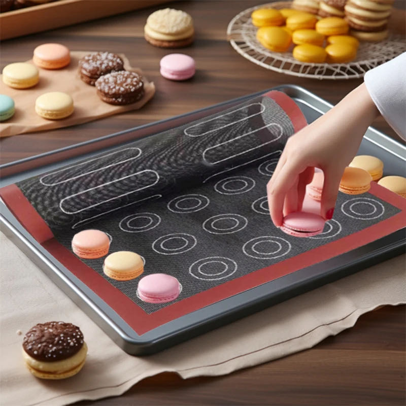 1pc Silicone Baking Mat, Non-stick Oven Sheet Liner, Kitchen Accessory,  Baking Supplies