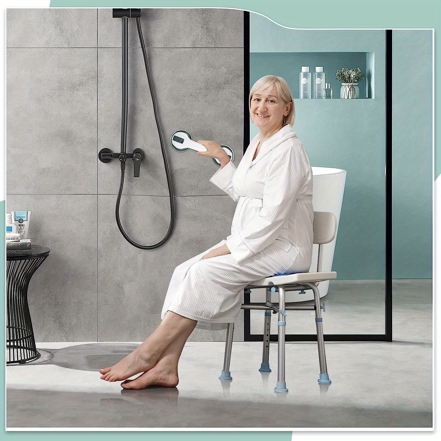 Showers Suction Grab Bar Bathroom Handles Handicap Elderly Kids
