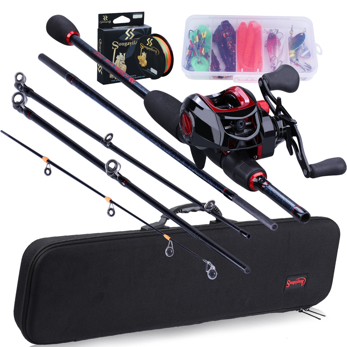 Sougayilang Fishing Gear With Bag Set Including 5 Sections - Temu Canada