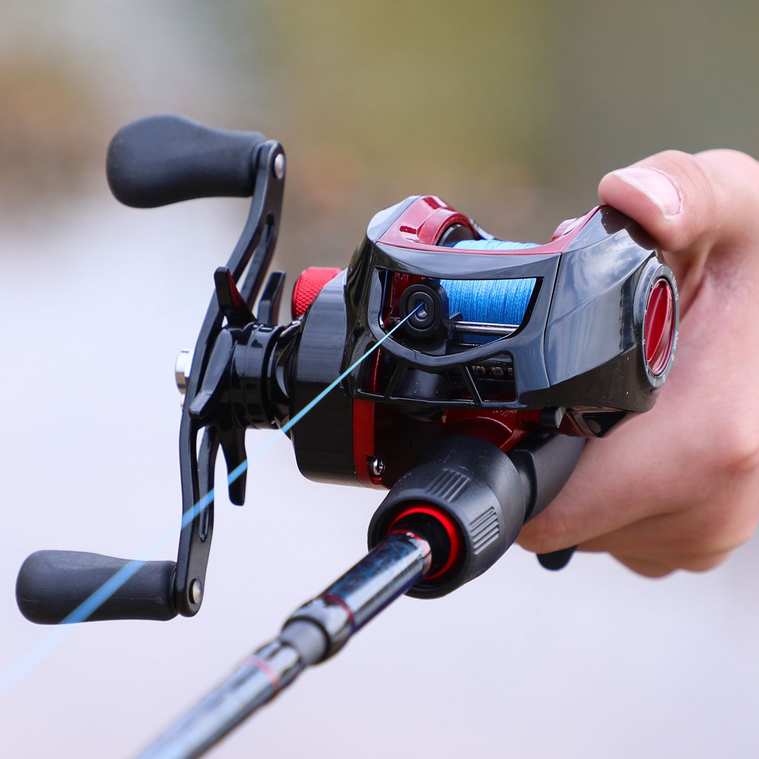  fishing gear box bag set 5 section 24 fiber rod and 17 1bb wheel send 100mpe fishing line hard bait sequins and accessories etc bait accessories color random details 2