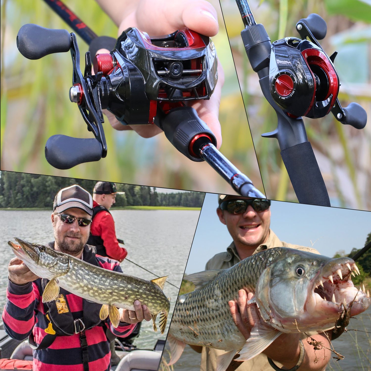  fishing gear box bag set 5 section 24 fiber rod and 17 1bb wheel send 100mpe fishing line hard bait sequins and accessories etc bait accessories color random details 3
