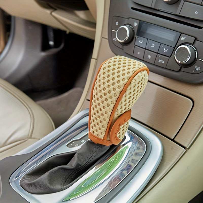 1pc Universal Car Shifter Knob Cover Breathable Gear Stick Shift Handle  Head Cover Decoration Accessories Automotive Vehicles - Automotive - Temu