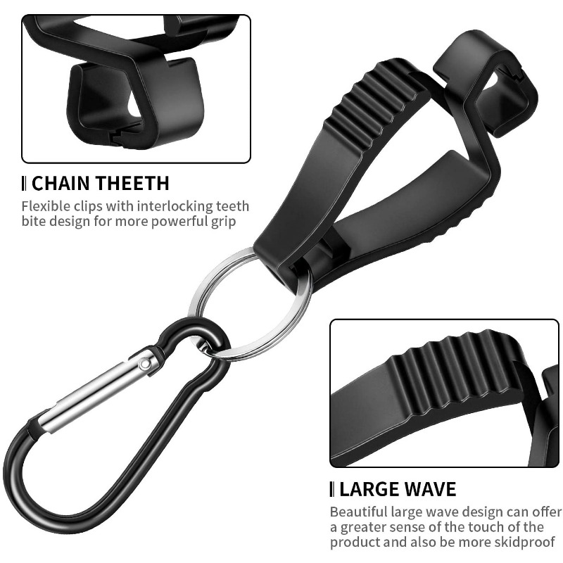 Glove Clip Safety Holder with Carabiner