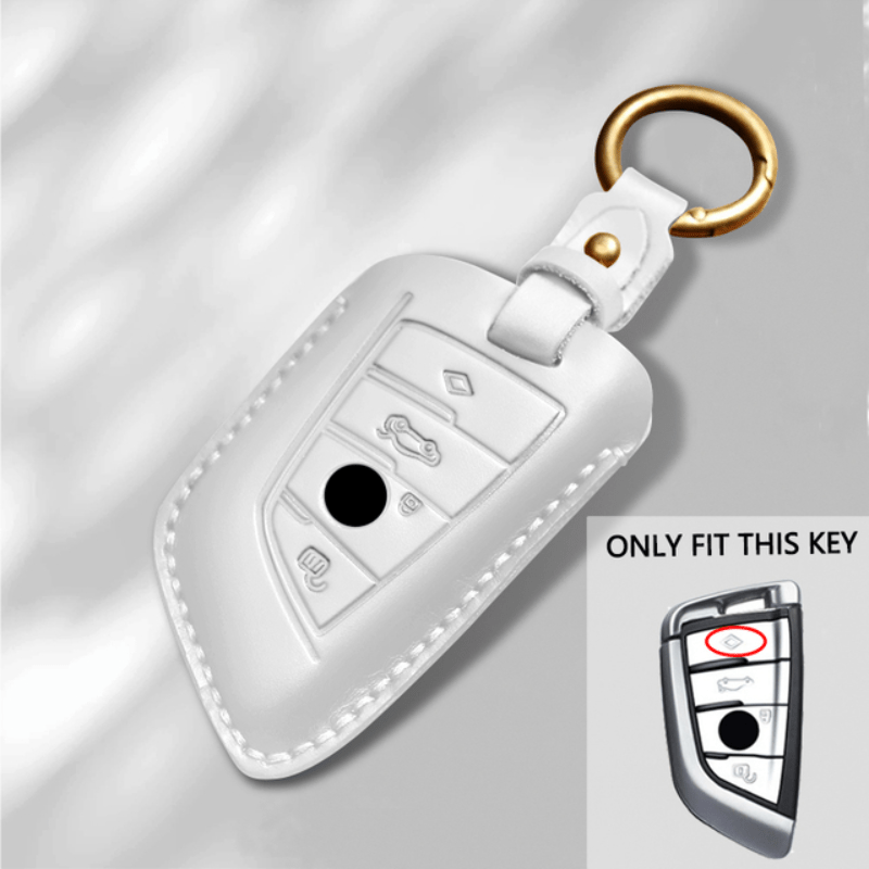 Leather Car Keychain Car Key Case Cover For BMW BMW X1 X3 X4 X5 X6 F30 F34  F10 F20 G20 G30 F15 F16 Key Ring Auto Accessories