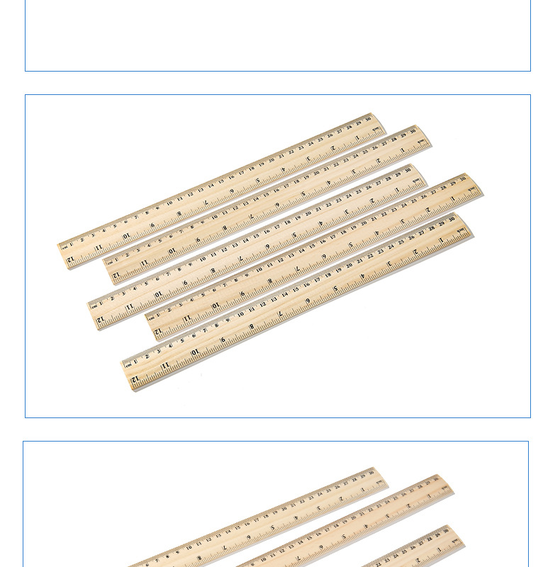 Qty 10 - 6 Wooden Ruler - School / Teacher Rulers - Craft Supplies -  Straight Edge Measuring Tool