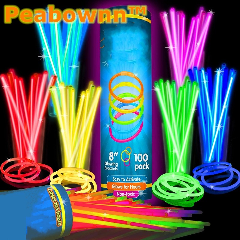 Glow in the dark Fluorescent Sticks Neon Party Supplies For - Temu