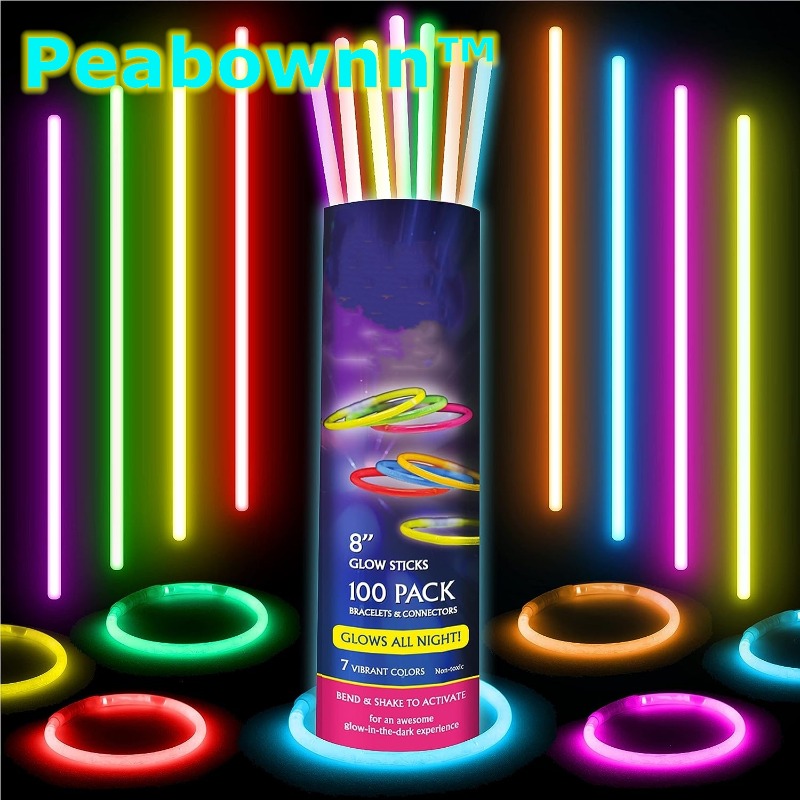 Glow in the dark Fluorescent Sticks Neon Party Supplies For - Temu