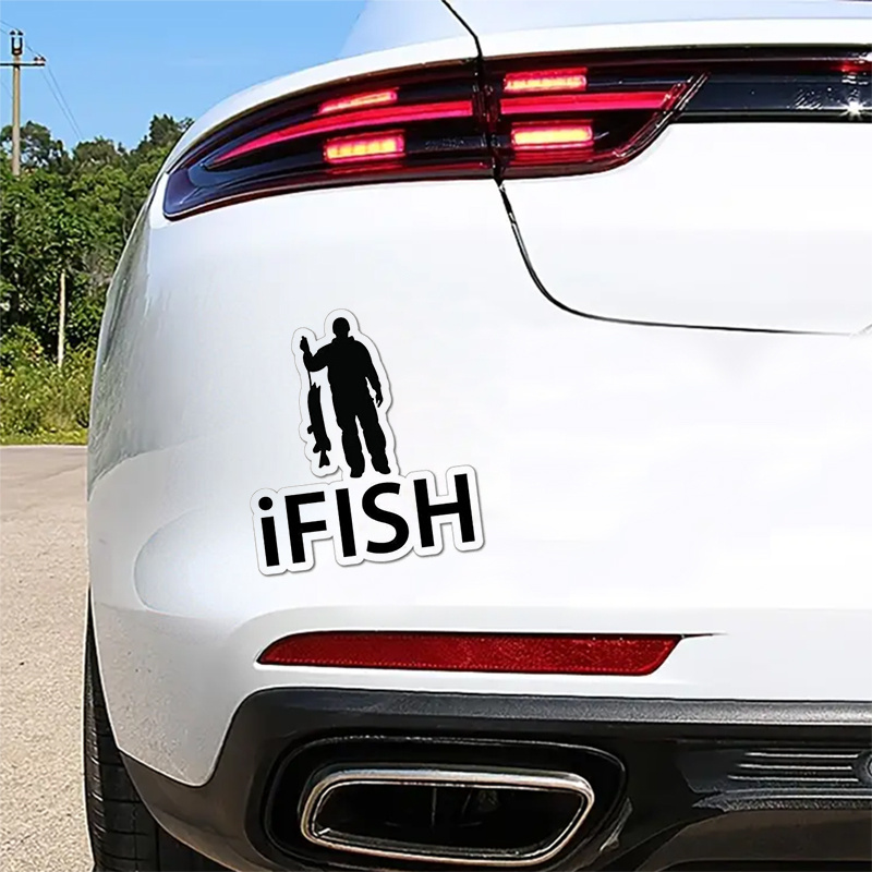 Ifish Fishing Back Home Car Stickers For Laptop Water Bottle Car Truck  Motorcycle Window Wall Cup Toolbox Guitar Scooter Decals Auto Accessories -  Temu Israel