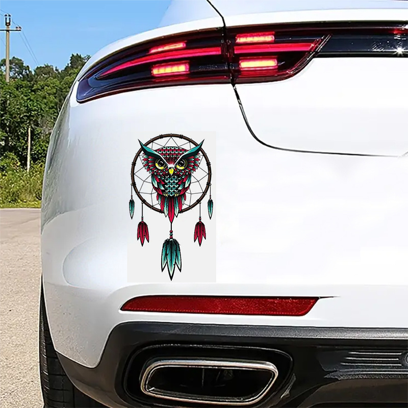 Dream Catcher Owl Design Car Sticker For Laptop Truck Phone - Temu  Philippines