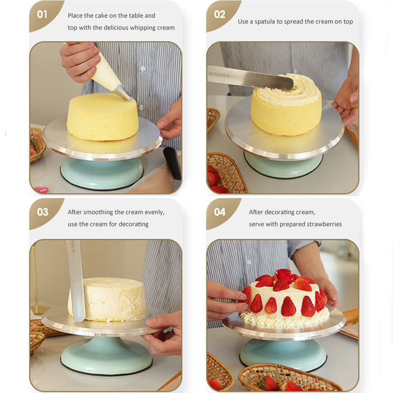 12 Rotating Revolving Cake Stand Turntable Pastry Cake Baking