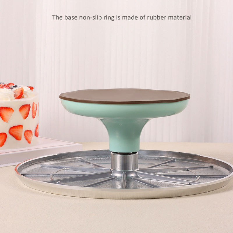 1Pc Cake Baking Tray Axle Turntable Aluminum Alloy Rotating Tray