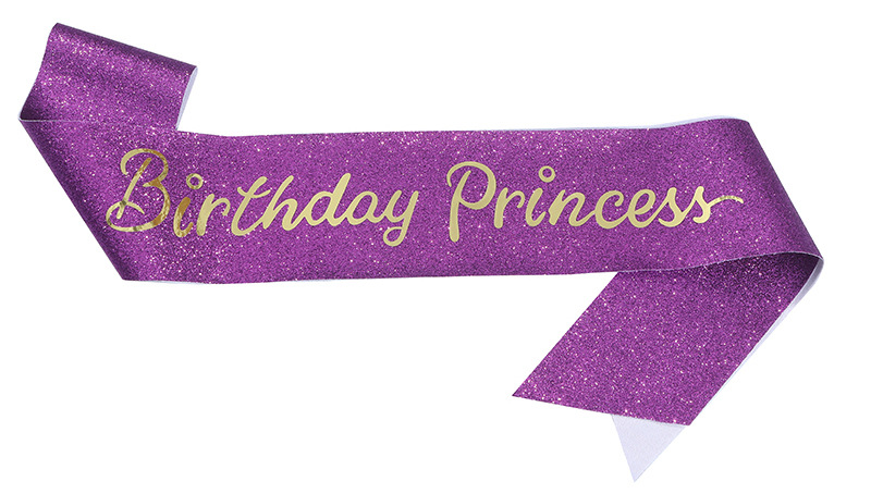 Correa Hombro Frase birthday Princess Banda Etiqueta - Temu