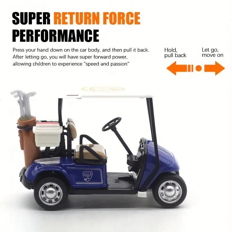 Golf Cart Model Die Casting Model Toy Vehicle Figurine Home Ornament for  Kids