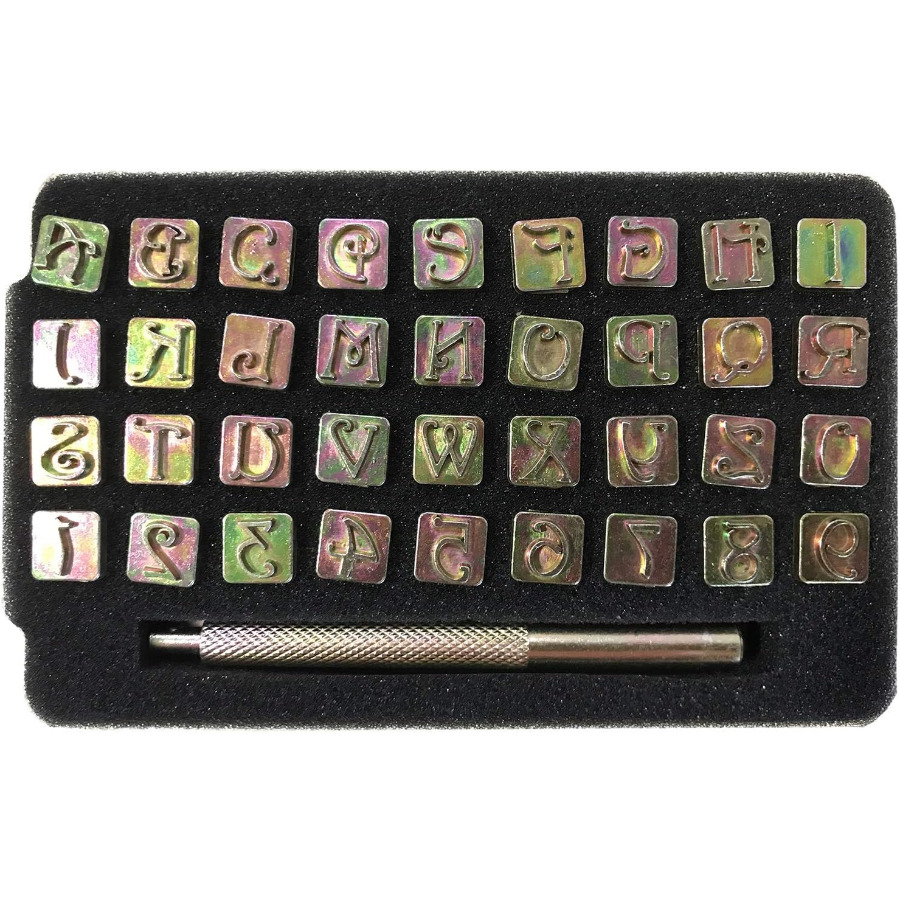  Alphabet Leather Stamps