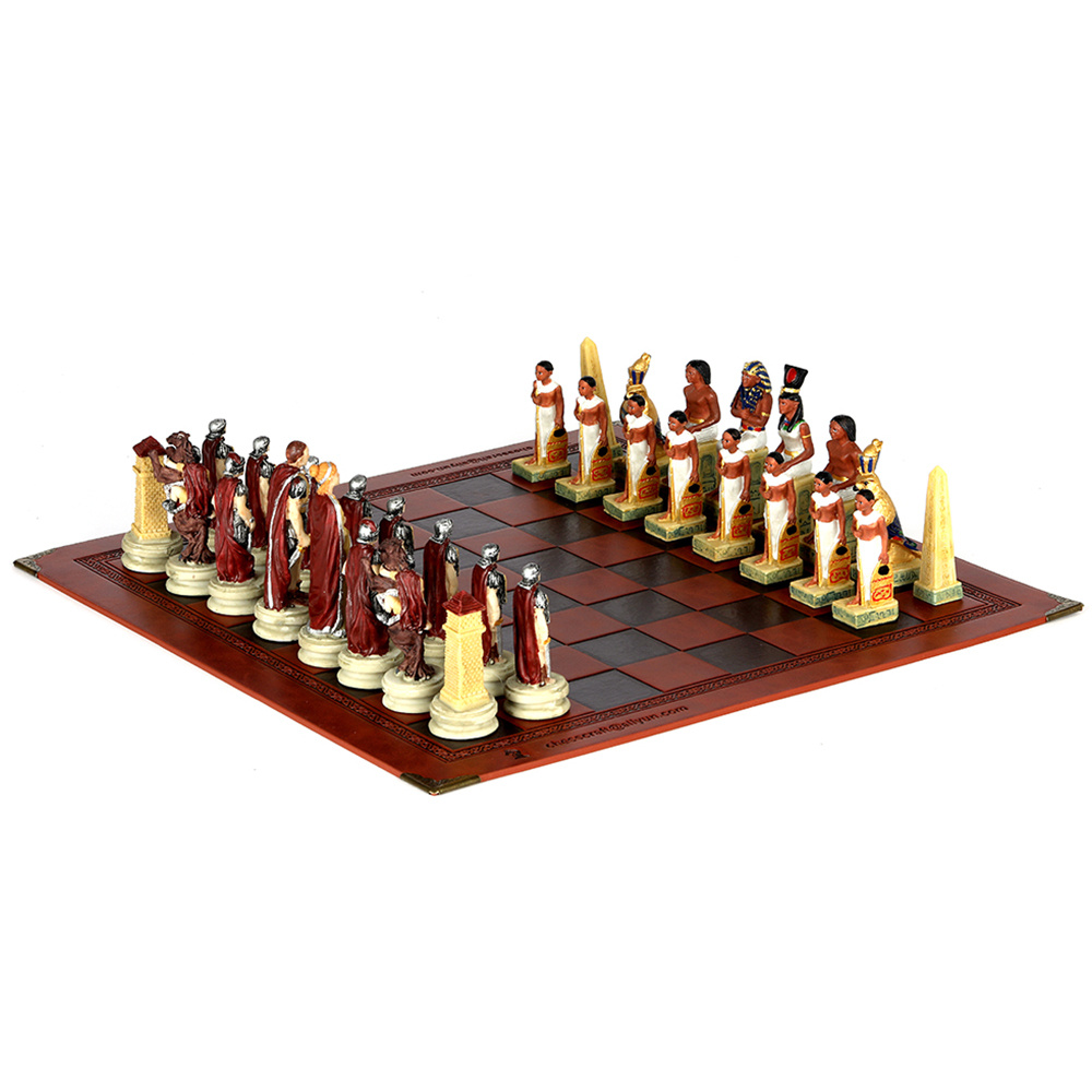 Egyptian Gods Chess Set with Ankh Board - Tabletop Games