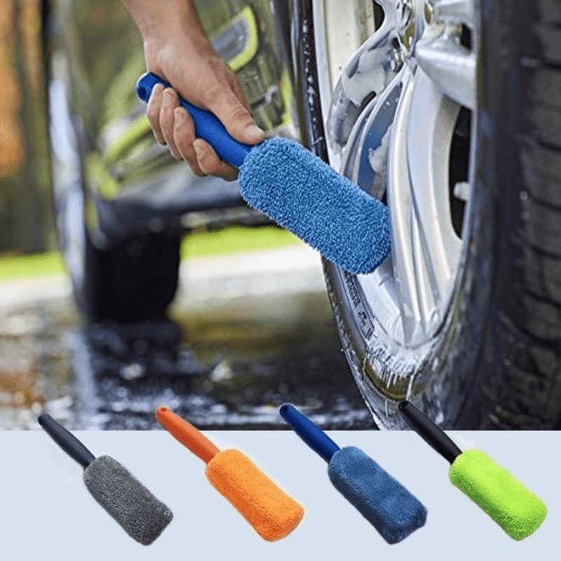 Car Wheel And Tire Beauty Brush Sets Car Beauty Drill Brush - Temu