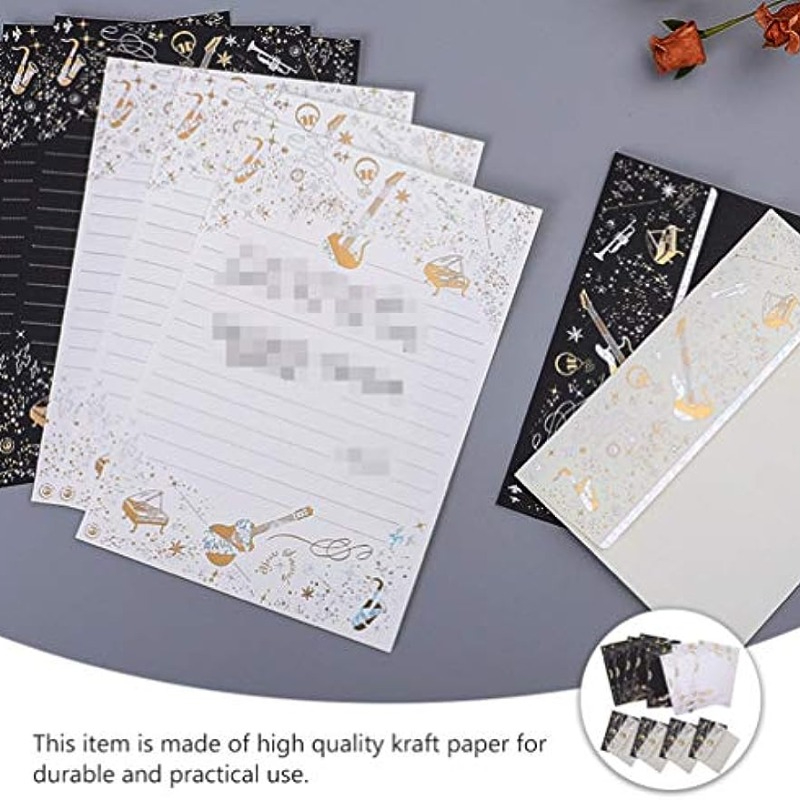 8 Sheets Letter Writing Papers Vintage Letter Papers Stationary