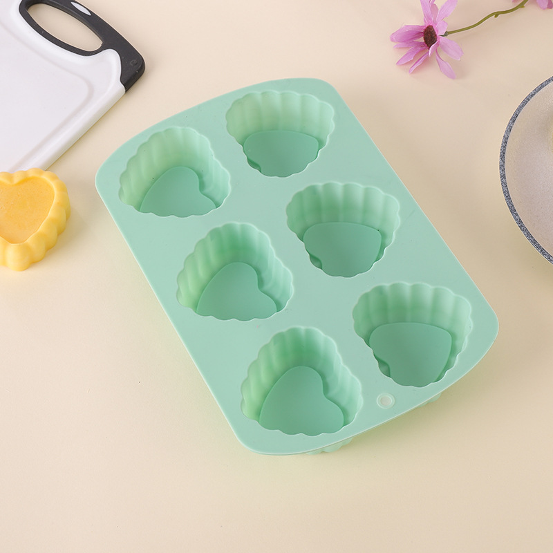 Silicone Muffin Pan, Non-stick Baking Cupcake Pan, 6 Cavity Pudding Mold,  Oven Accessories, Baking Tools, Kitchen Gadgets, Kitchen Accessories - Temu