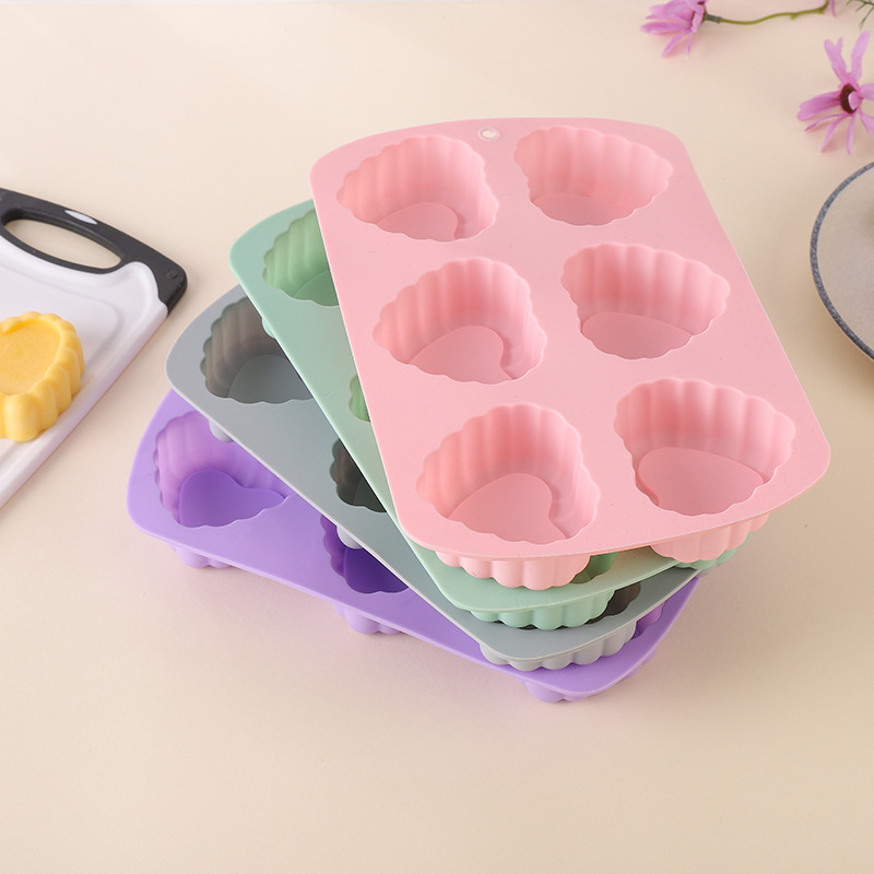 Silicone cake Mold Fondant Pan 3D Muffin Cupcake Heart Shaped Kitchen  Baking Pastry Tools Cake Decorating Tools 6/12PCS/Pack - AliExpress