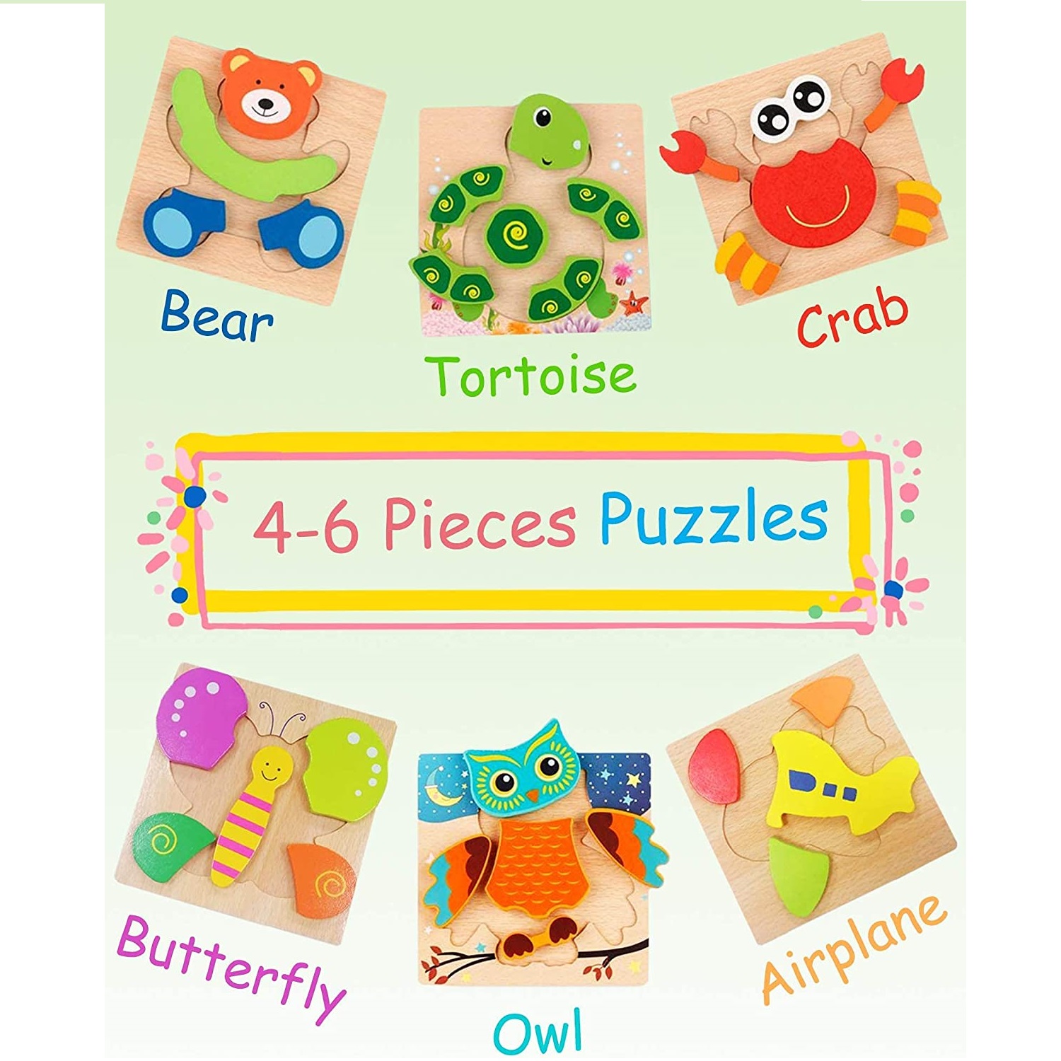 4-Pack Toddler Puzzles