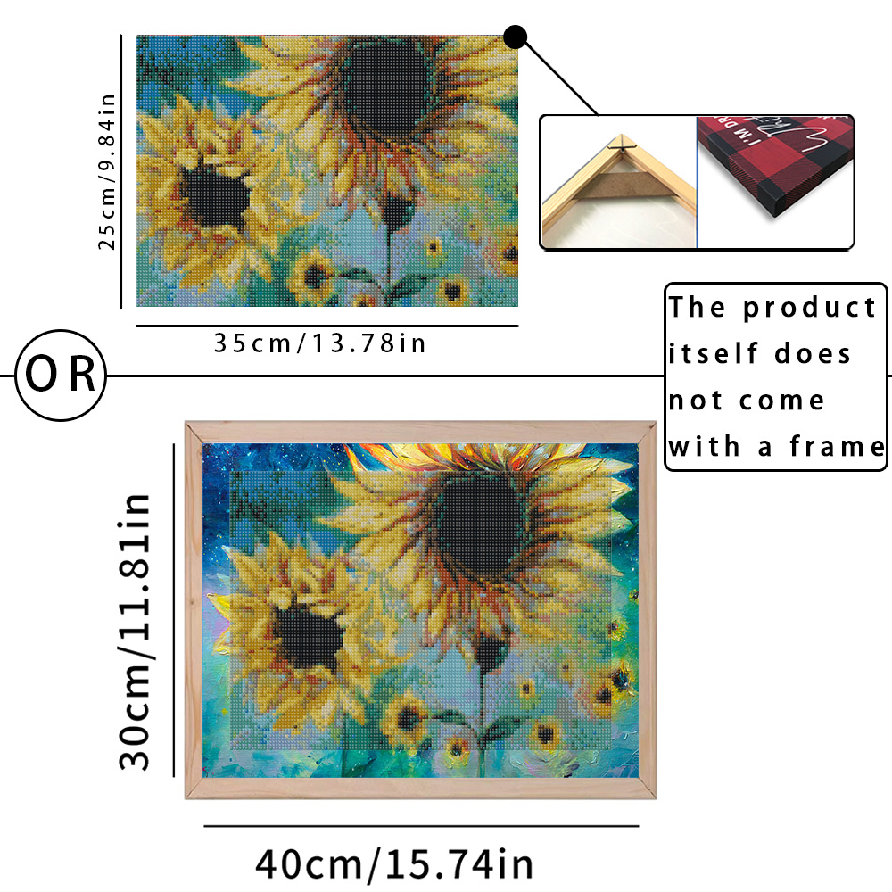 Sunflower Diamond Art Beginner Kit, Hobby Lobby