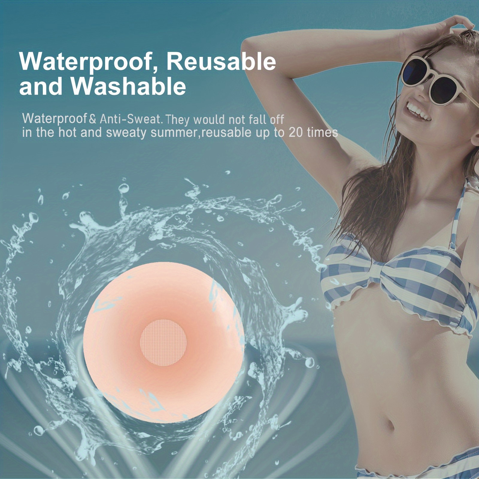 New Products Reusable Silicone Bra Waterproof Adhesive Invisible