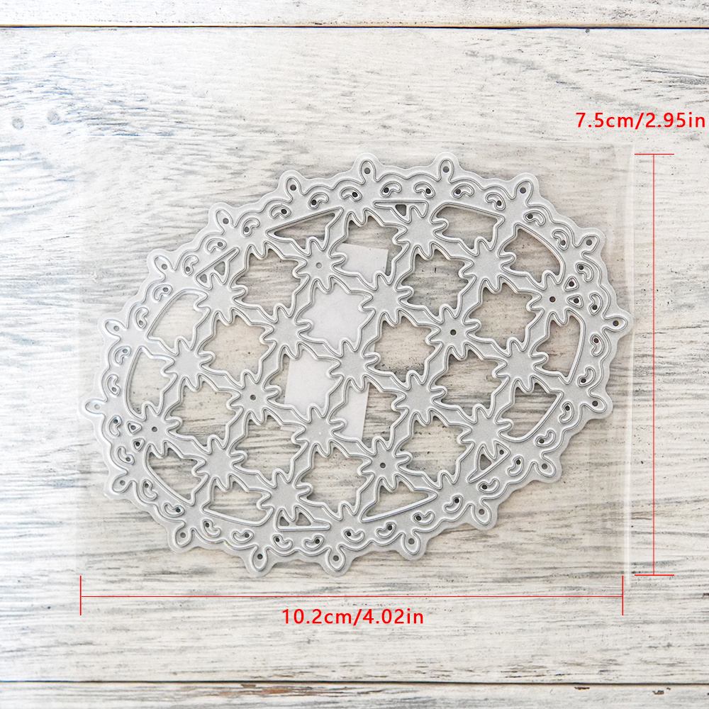 Beautiful Oval Lace Metal Cutting Dies - Perfect For DIY