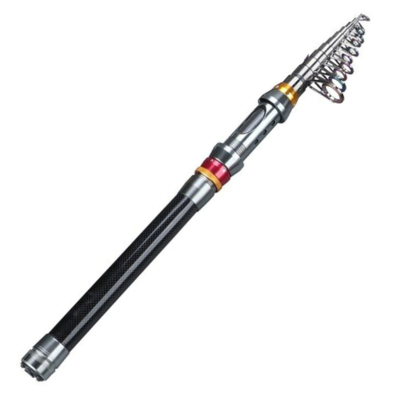 Carbon Fiber Telescopic Sea Spinning Rod Portable Fishing Rod Ultralight 