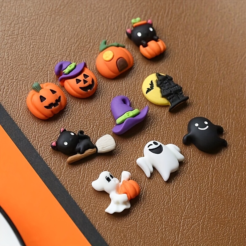 Creative Halloween Monsters Resin Charms Diy Cream Glue - Temu