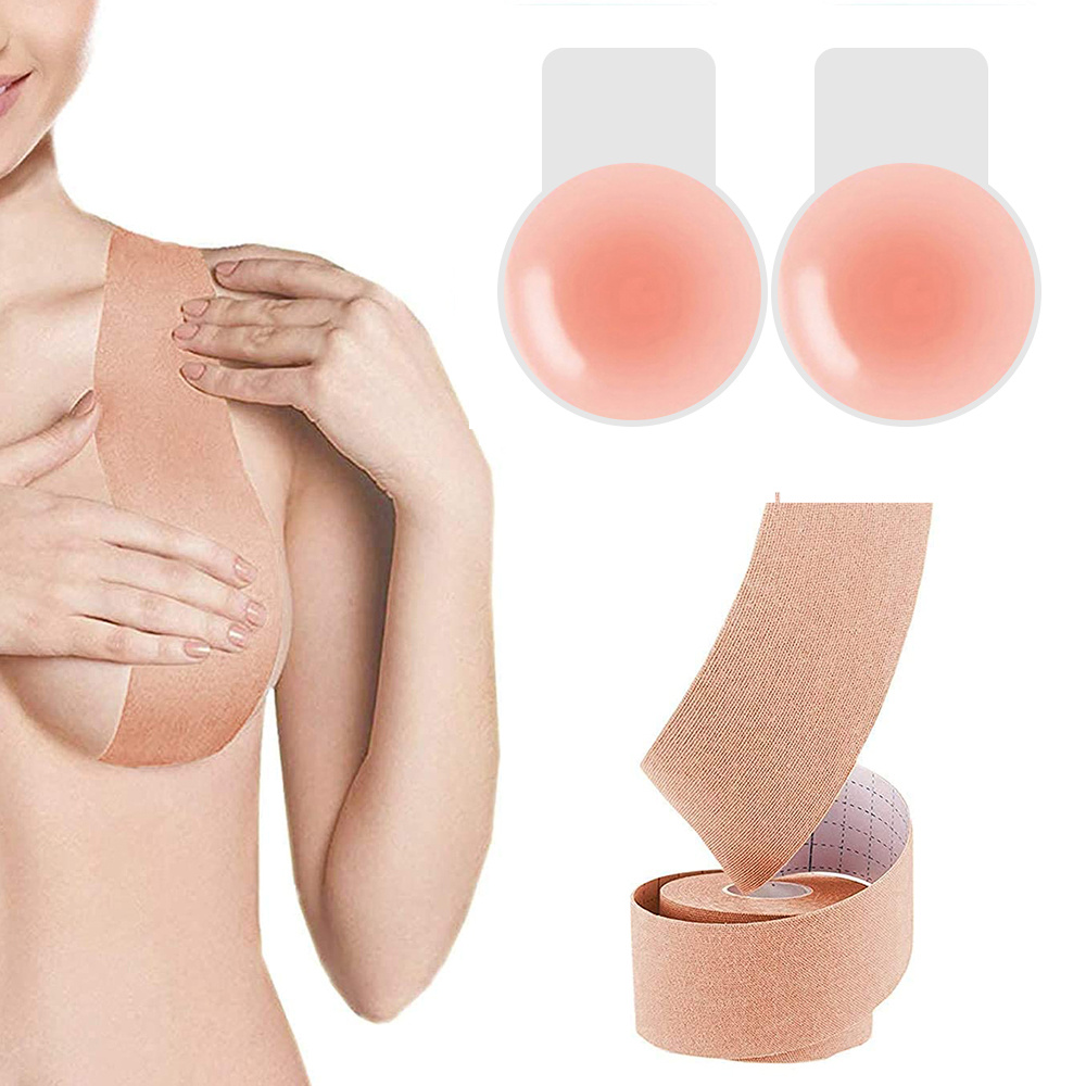 Boob Tape Breast Lift Tape Nipple Covers Push Tape Breast - Temu