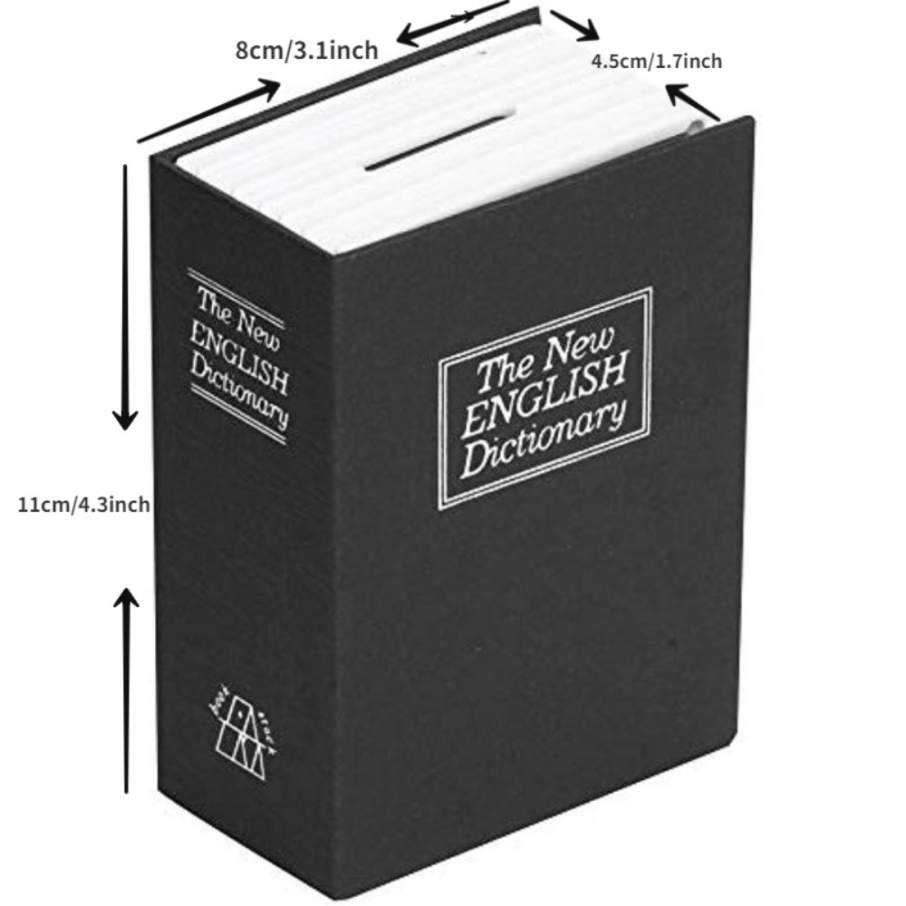 Safe Box Mini simulation Buch Safe Aufbewahrungsbox Geld - Temu