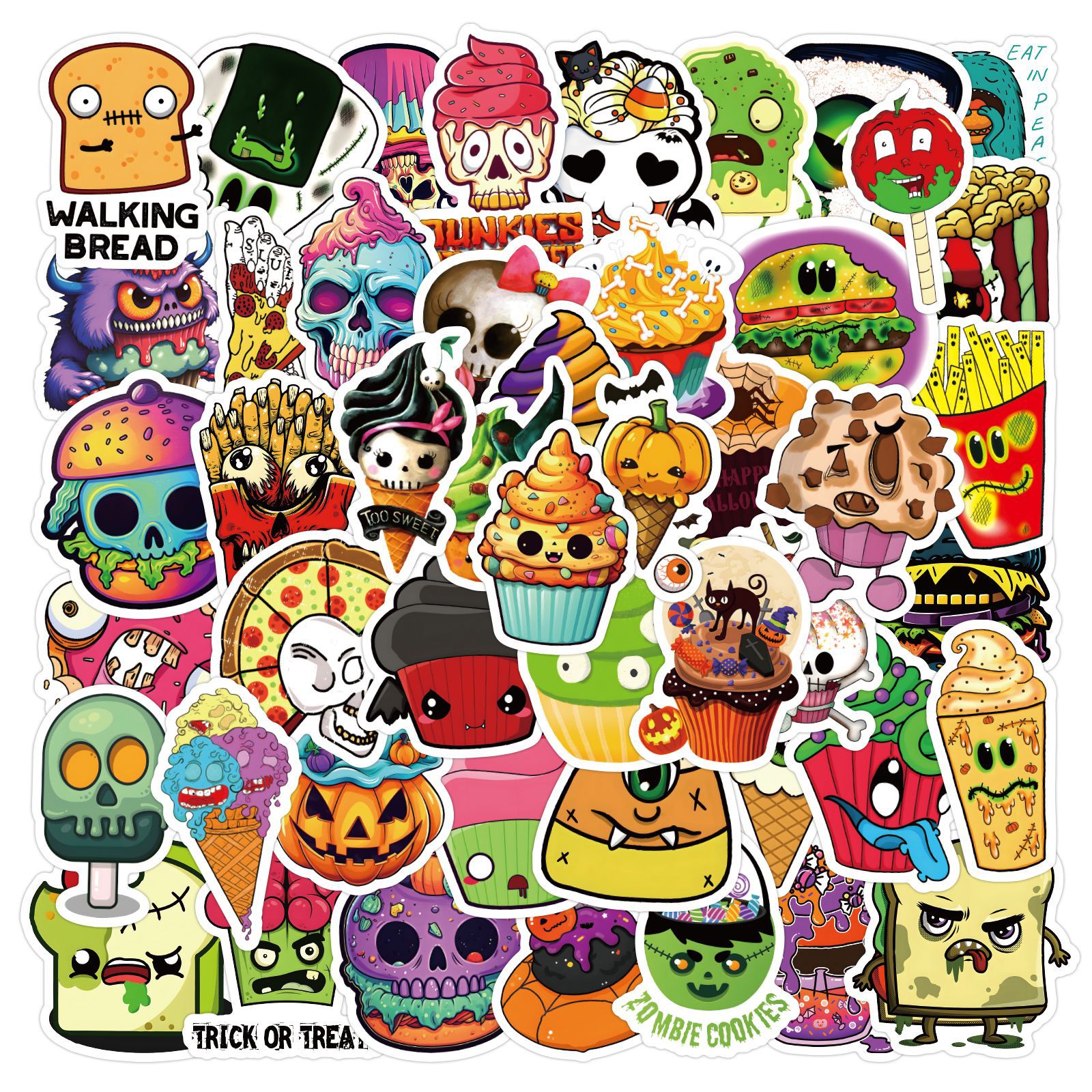 Cool Eyeball Stickers Pack, Halloween Horror Terror Vinyl