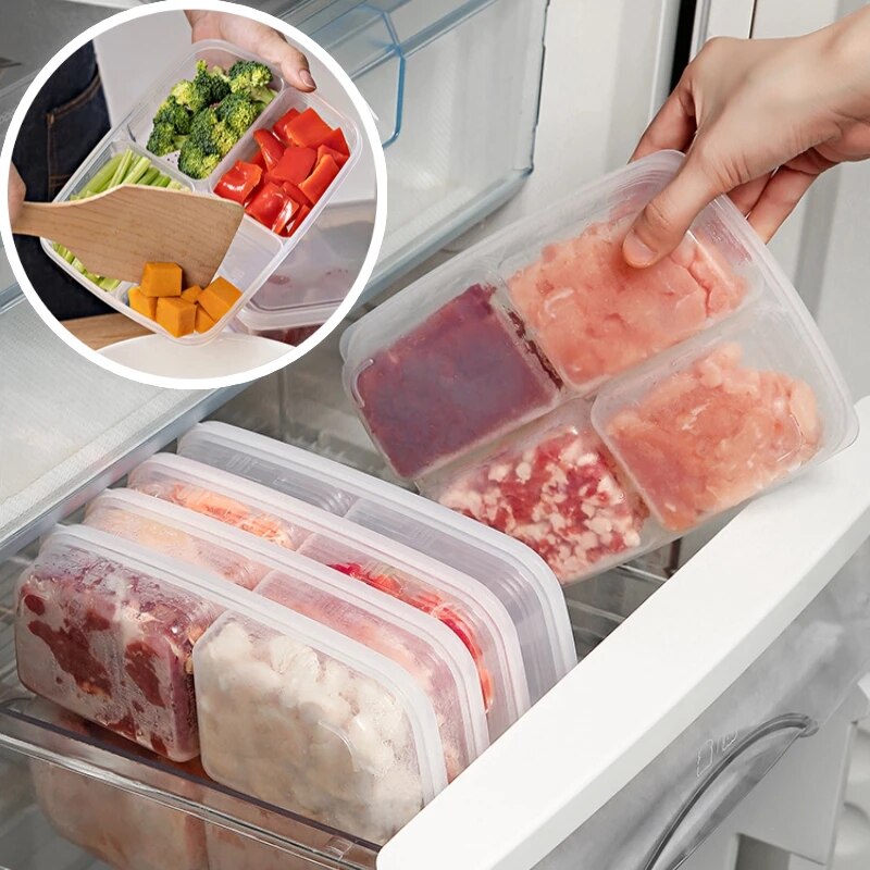 Food Storage Box Portable Compartment Refrigerator Freezer - Temu