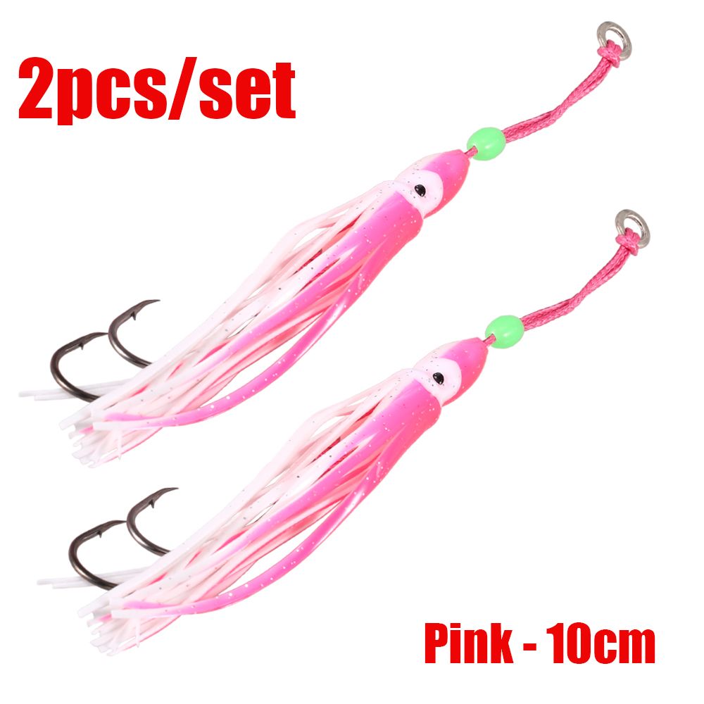 Soft Fishing Baits Squid Bait Octopus Fishing Lures and Hooks Set