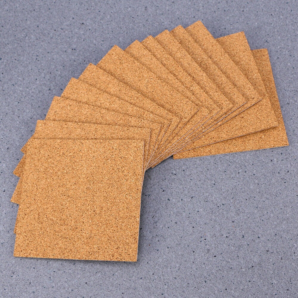 Cork Coasters Square Cork Mat Self Sticker Diy Backing Sheet - Temu