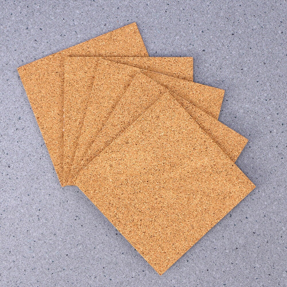 Cork Coasters Square Cork Mat Self Sticker Diy Backing Sheet - Temu