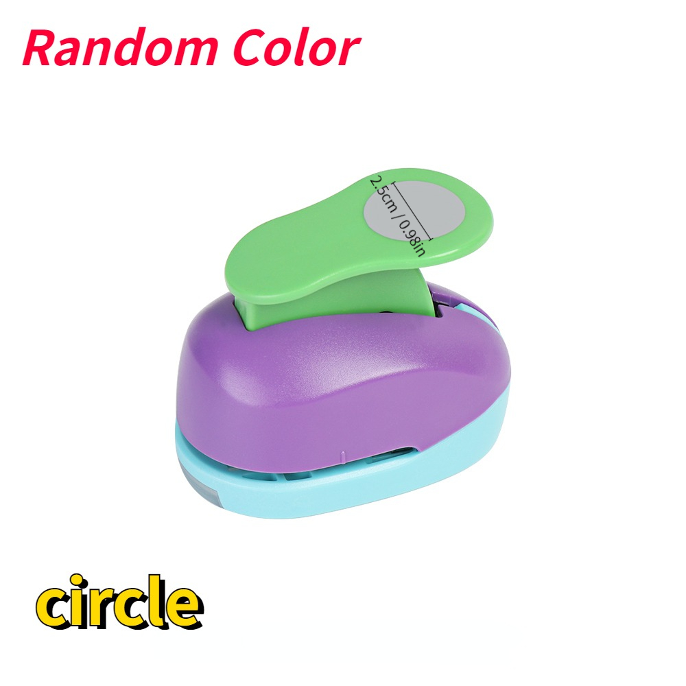 Random Color Circle Punch Diy Embossing Punches Scrapbooking - Temu
