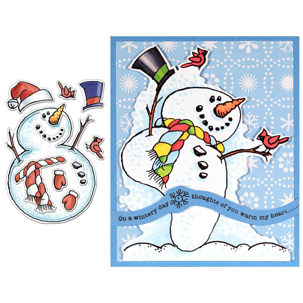 Clear Silicone Stamps Christmas Snowman Snowflake - Temu