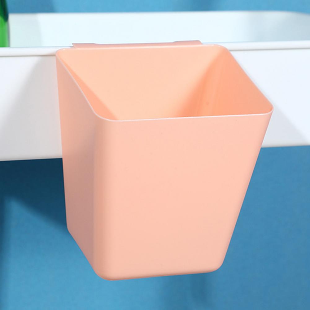 Household Back Hanging Plastic Storage Basket Kitchen Bathroom