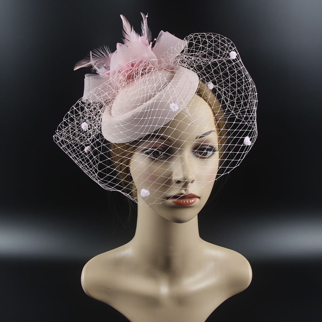 Elegant Feather Wedding Cocktail Women Hat Accessories