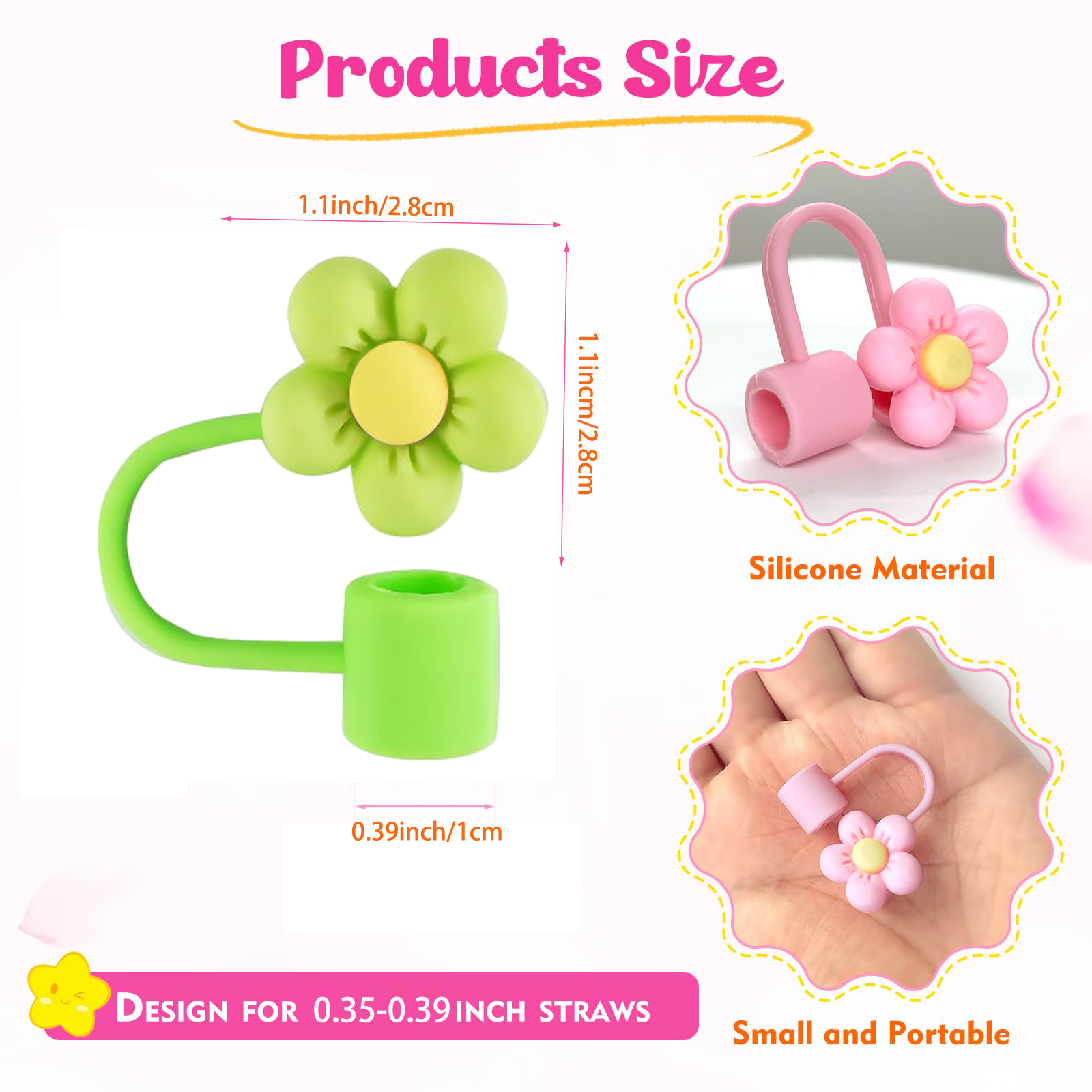 Resin Straw Toppers Straw Charms Straw Covers -  in 2023