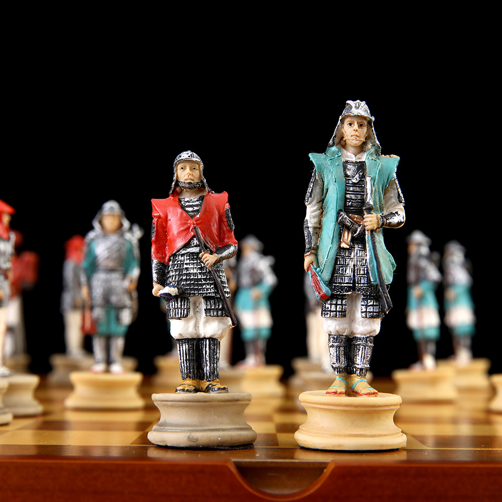 Samurai Historical Figures Theme Chess Painted Chess Piece Skin Board Go Chess  Set Luxury Table Game Toy Gift Checkers - Temu