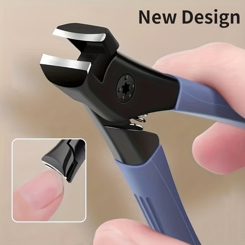 1pc Stainless Steel Wide Jaw Nail Clipper For Thick Nails, No