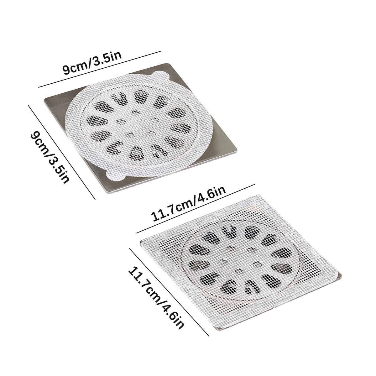 10pcs Drain Filter Cover And Hair Stopper, Fly & Roach Filter