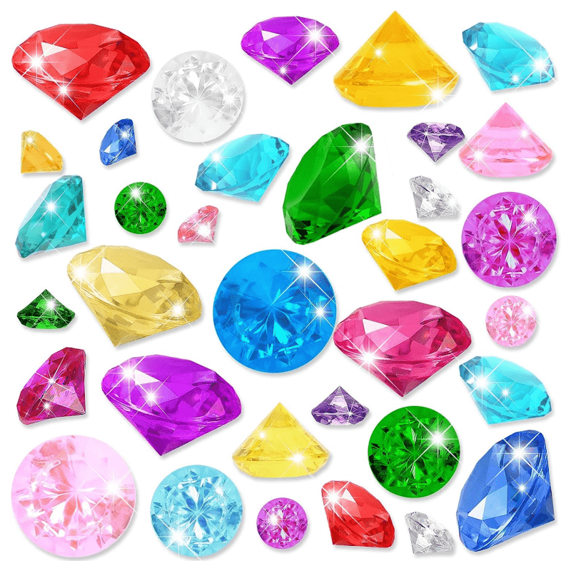 1PC Interesting Party Acrylic Colored Gems Acrylic Gems for