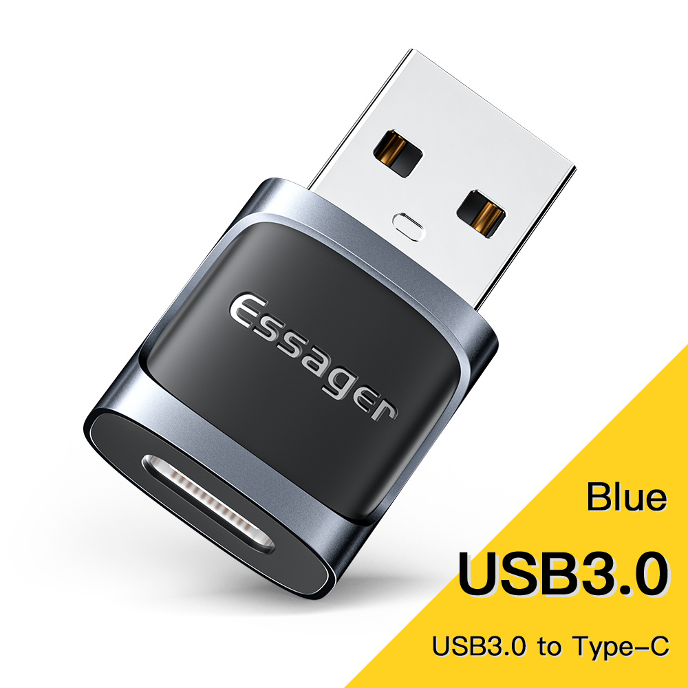 1pc/2pcs/3pcs/4pcs/5pcs Adaptador Otg Usb Negro Tipo C - Temu