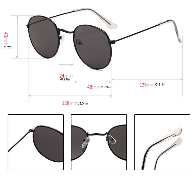 Gafas de sol redondas para hombre Retro 2019 lentes de sol para