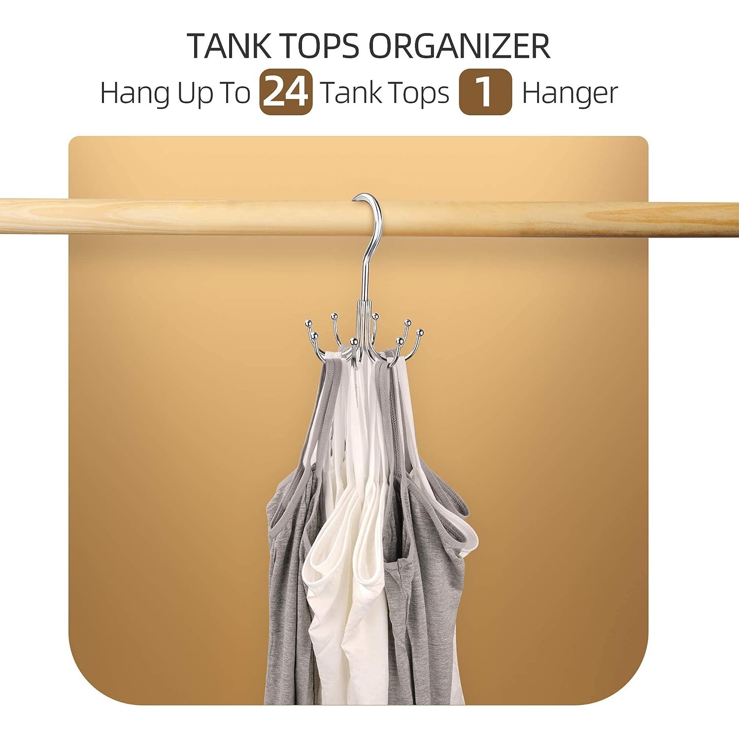 Belt Hanger Belt Rack Closet Accessories Organizer 24 Storage Capacity
