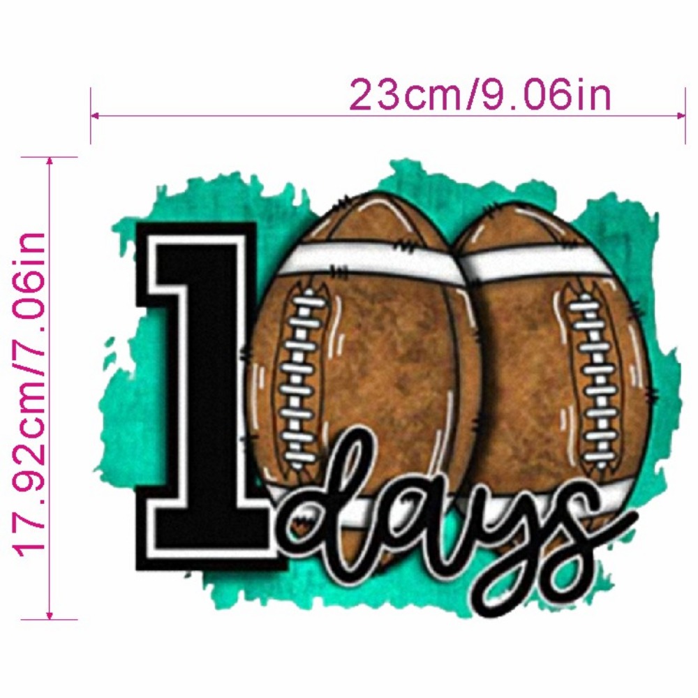  30 Pcs Football Iron On Transfers Retro Football Iron On  Decals Vinyl Balls Sports Iron On Patches Heat Transfers Sublimation  Transfers Ready To Press For T Shirts Jacket Backpack DIY